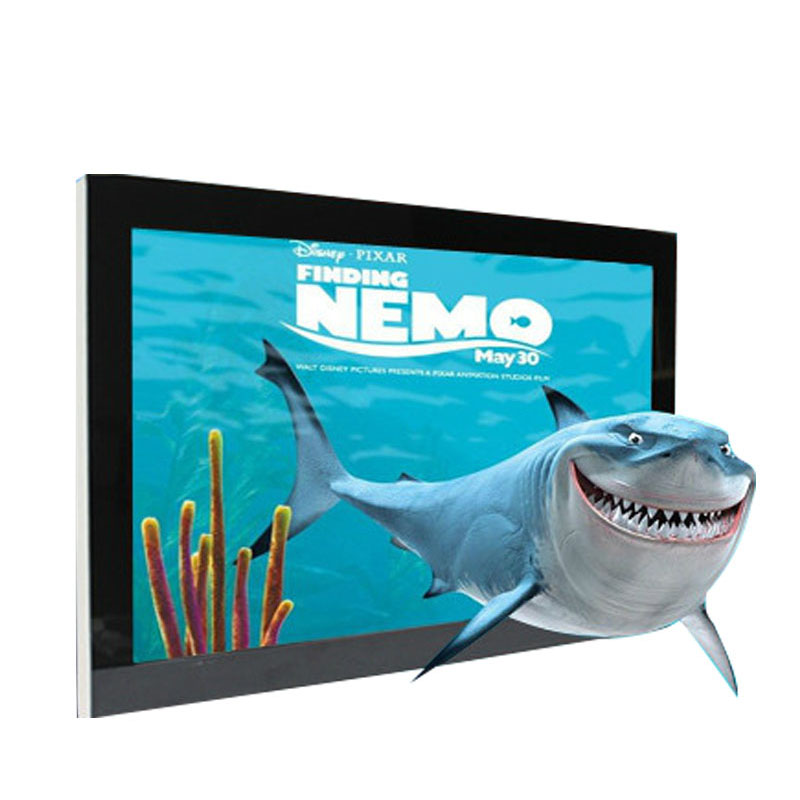 Naked eye 3D wall hanging screen, right angle